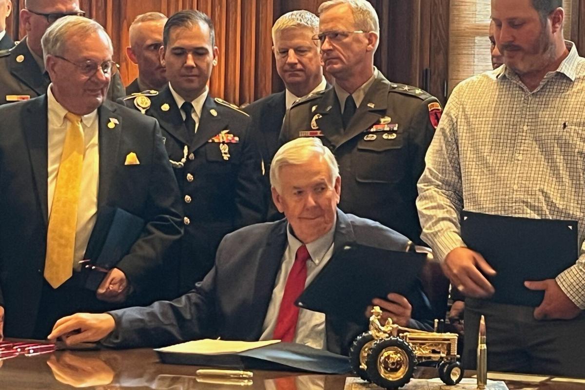 Missouri governor signs law putting focus on suicides by military veterans