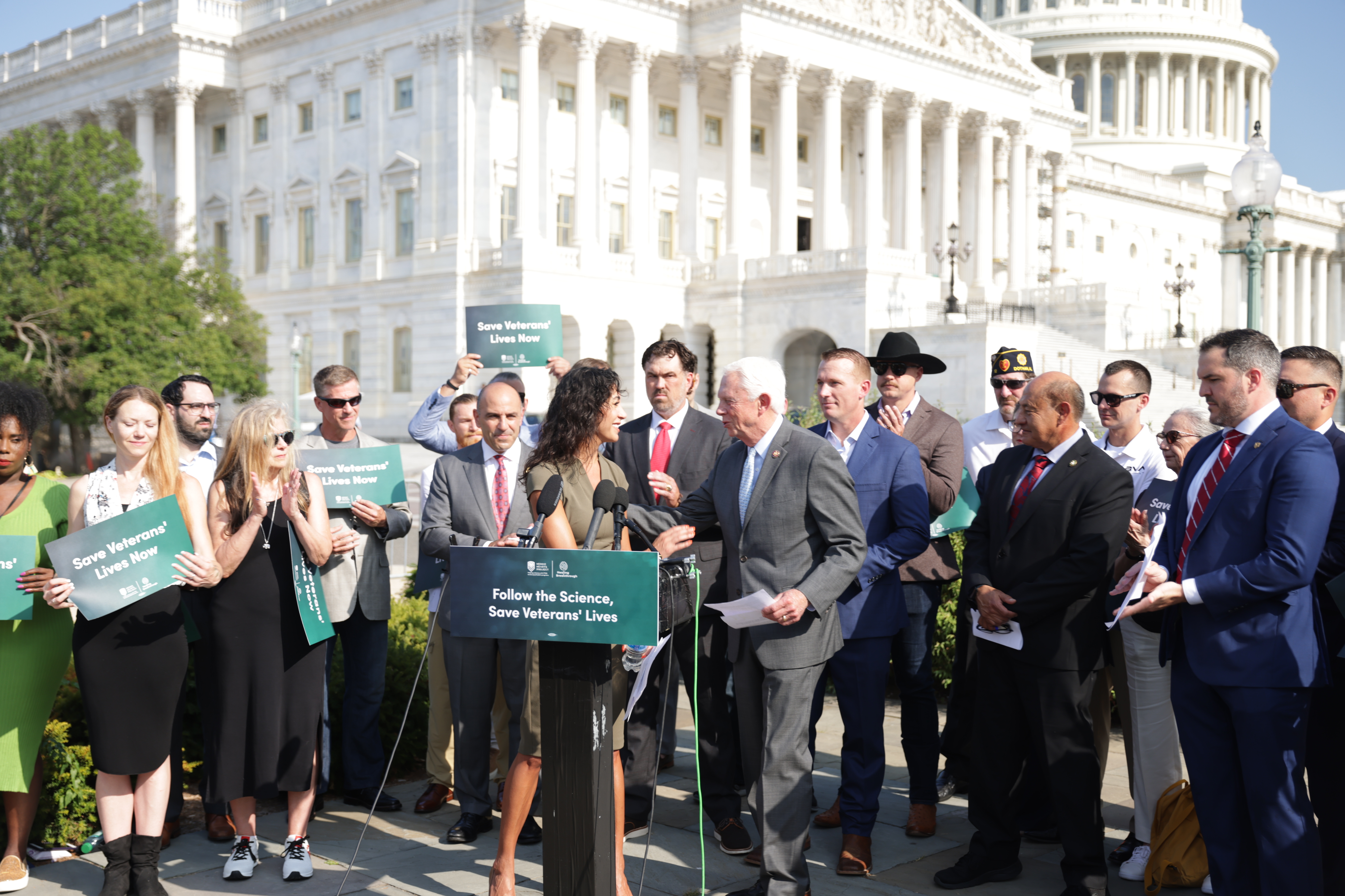 Memorial made from dog tags comes to Capitol to urge Congress on MDMA therapies