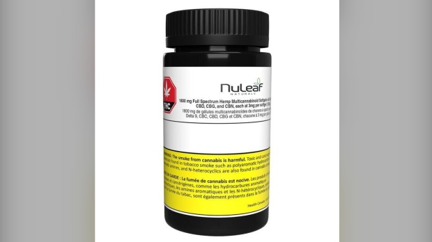 Cannabis oils and softgels recalled due to intoxicating ingredients: Heath Canada