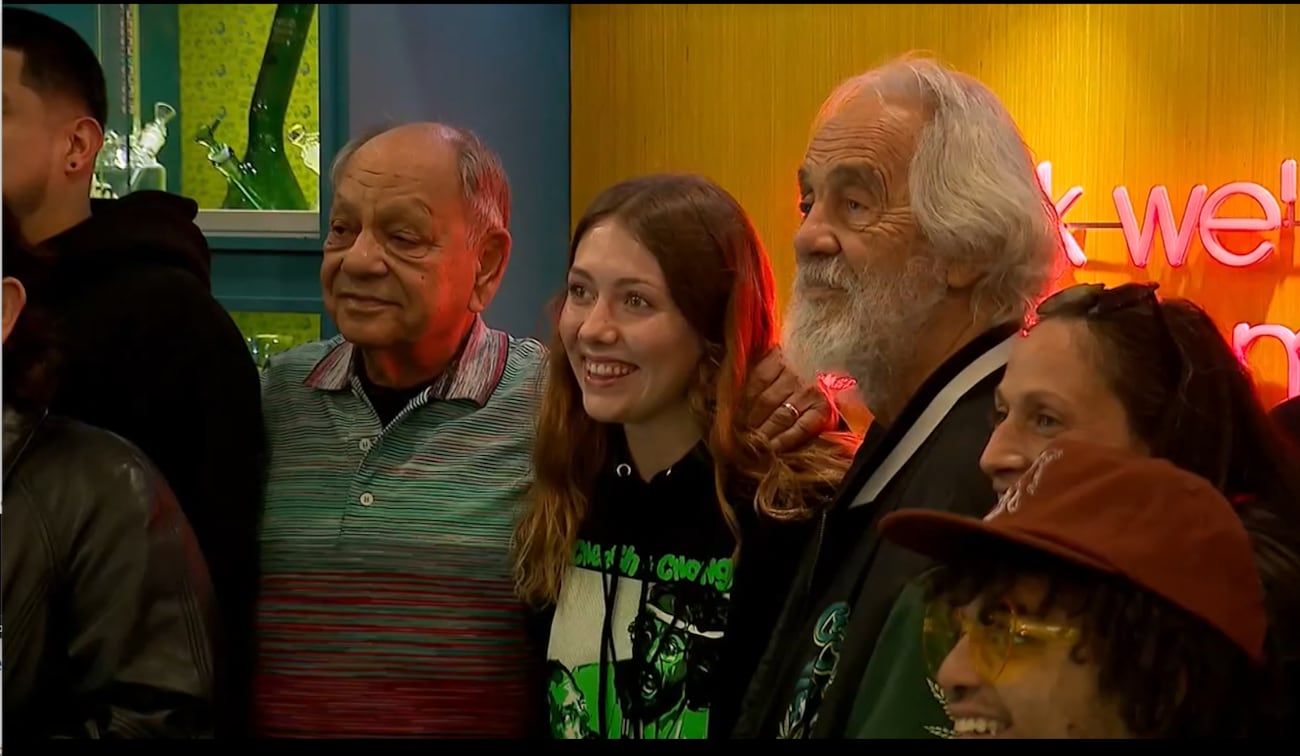 Cheech and Chong’s cannabis dispensary opening draws fans